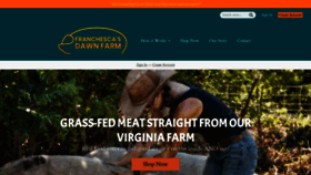 What Franchescasdawnfarm.grazecart.com website looked like in 2021 (3 years ago)