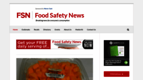What Foodsafetynews.com website looked like in 2021 (3 years ago)