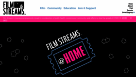 What Filmstreams.org website looked like in 2021 (4 years ago)
