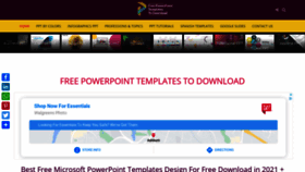 What Free-powerpoint-templates-download.com website looked like in 2021 (3 years ago)
