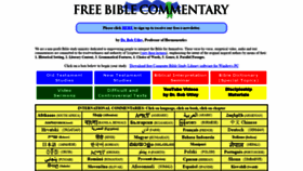 What Freebiblecommentary.org website looked like in 2021 (3 years ago)