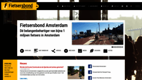 What Fietsersbond.amsterdam website looked like in 2021 (3 years ago)