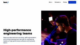 What Facet.net website looked like in 2021 (4 years ago)