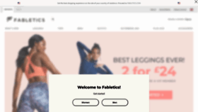 What Fabletics.co.uk website looked like in 2021 (3 years ago)
