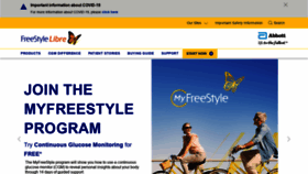 What Freestyle.abbott website looked like in 2021 (3 years ago)