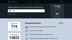 What Fedstat.ru website looked like in 2021 (3 years ago)