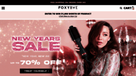 What Foxybae.com website looked like in 2021 (3 years ago)