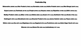 What Freshjobs.org website looked like in 2021 (3 years ago)