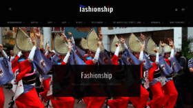 What Fashionship.jp website looked like in 2021 (3 years ago)