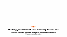 What Freshwap.us website looked like in 2021 (3 years ago)