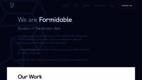 What Formidable.com website looked like in 2021 (3 years ago)