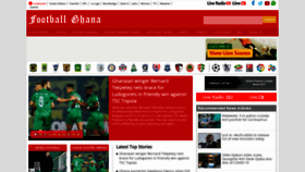 What Footballghana.com website looked like in 2021 (3 years ago)