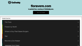 What Floravere.com website looked like in 2021 (3 years ago)