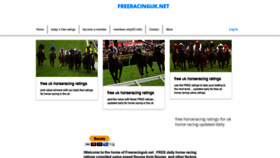What Freeracinguk.net website looked like in 2021 (3 years ago)