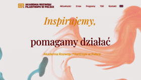 What Filantropia.org.pl website looked like in 2021 (3 years ago)