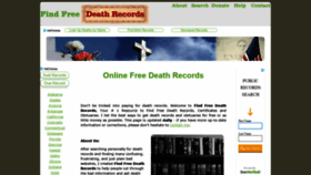 What Findfreedeathrecords.com website looked like in 2021 (3 years ago)