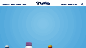What Fairlife.com website looked like in 2021 (4 years ago)