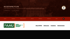 What Famu.edu website looked like in 2021 (3 years ago)