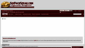 What Forums.sixpackspeak.com website looked like in 2021 (3 years ago)