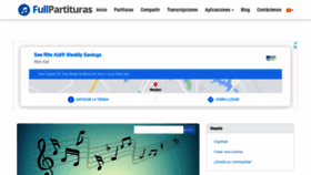 What Fullpartituras.com website looked like in 2021 (3 years ago)