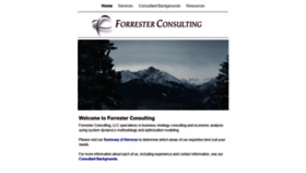 What Forresterconsulting.com website looked like in 2021 (3 years ago)