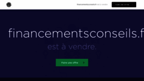 What Financementsconseils.fr website looked like in 2021 (3 years ago)