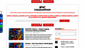 What Fakazahiphop.com website looked like in 2021 (3 years ago)