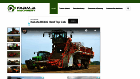 What Farmmachinery.tv website looked like in 2021 (3 years ago)