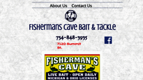 What Fishermanscave.com website looked like in 2021 (3 years ago)