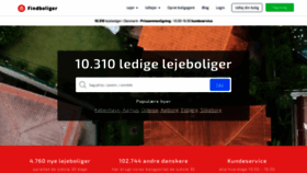 What Findboliger.dk website looked like in 2021 (3 years ago)