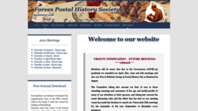 What Forcespostalhistorysociety.org.uk website looked like in 2021 (3 years ago)