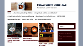 What Fromcoffeewithlove.com website looked like in 2021 (3 years ago)