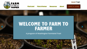 What Farmtofarmer.org website looked like in 2021 (3 years ago)
