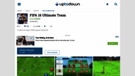 What Fifa-16-ultimate-team.uptodown.com website looked like in 2021 (3 years ago)