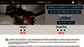 What Fisiocampus.com website looked like in 2021 (3 years ago)