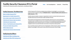 What Facility-clearance.com website looked like in 2021 (3 years ago)