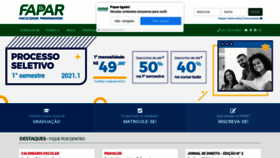 What Fapar.edu.br website looked like in 2021 (3 years ago)