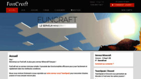 What Funcraft.net website looked like in 2021 (3 years ago)