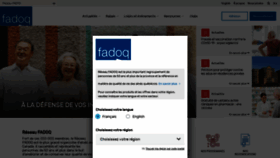 What Fadoq.ca website looked like in 2021 (3 years ago)