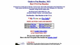 What Funbeaches.com website looked like in 2021 (3 years ago)