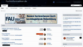 What Fachinformatiker.de website looked like in 2021 (4 years ago)