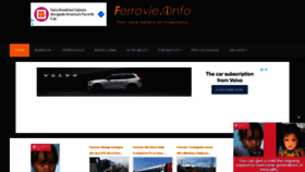 What Ferrovie.info website looked like in 2021 (3 years ago)