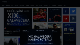 What Fotbal.cz website looked like in 2021 (3 years ago)