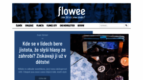 What Flowee.cz website looked like in 2021 (3 years ago)