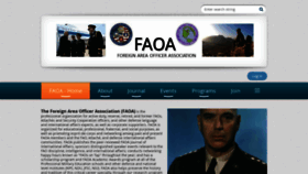 What Faoa.org website looked like in 2021 (3 years ago)