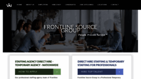 What Frontlinesourcegroup.com website looked like in 2021 (3 years ago)