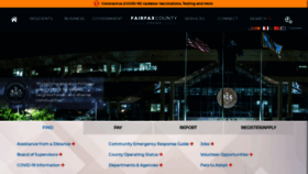 What Fairfaxcounty.gov website looked like in 2021 (3 years ago)