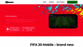 What Fifa20mobile.com website looked like in 2021 (3 years ago)