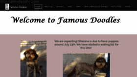 What Famousdoodles.com website looked like in 2021 (3 years ago)
