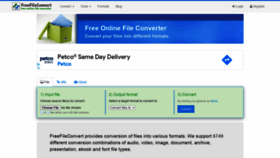 What Freefileconvert.com website looked like in 2021 (3 years ago)